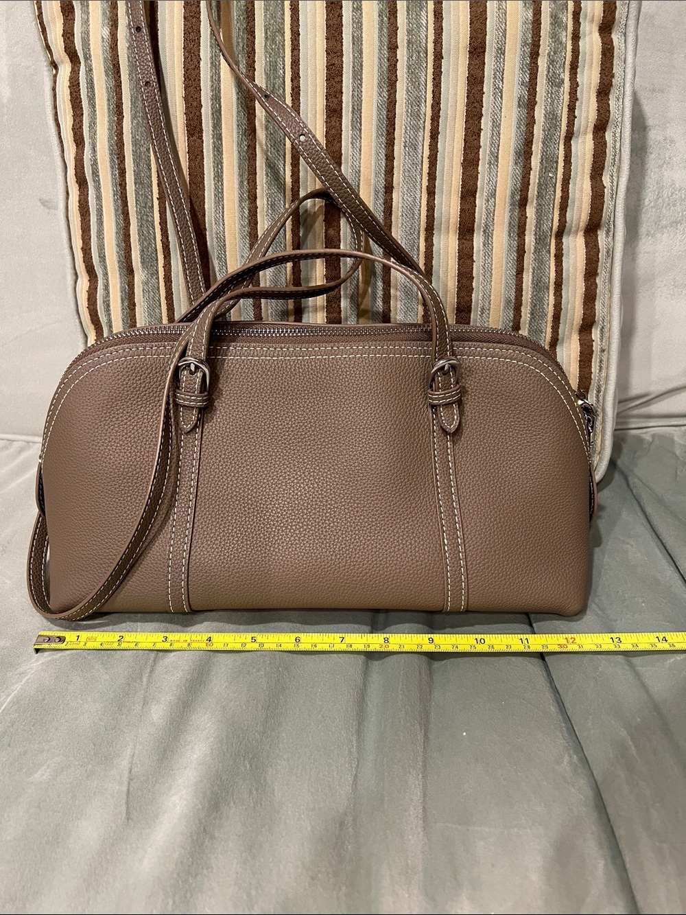 East West Style Genete Leather Bag Pre-loved